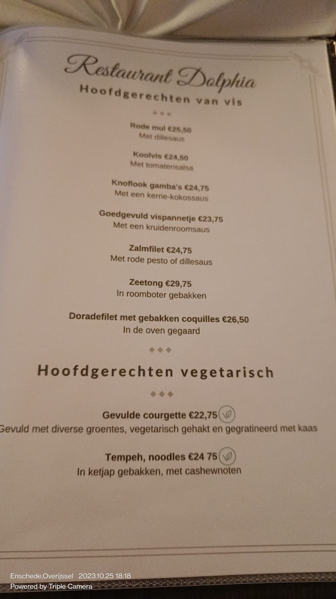 Menu Cafe-Restaurant Dolphia V.o.f.-1